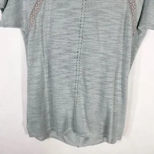 Anthropologie‎ Knitted Knotted Small Top Knit Sparkly Gray Blue Cowl Crochet 392 thumbnail 8