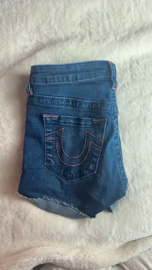 Jennie true religion shorts dark wash thumbnail 2