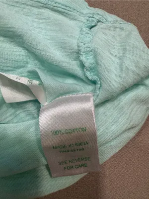Lilly Pulitzer Tank Top Womens Large Mint Green Halter 100% Cotton thumbnail 4