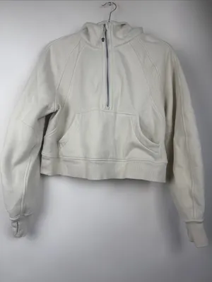 Lululemon Scuba Oversized Half-Zip Hoodie Sweatshirt Bone Size XS/S thumbnail 4