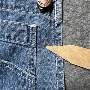 London London Vintage 90s Denim Skort Overalls Blue Mid Wash Size 11/12 thumbnail 2