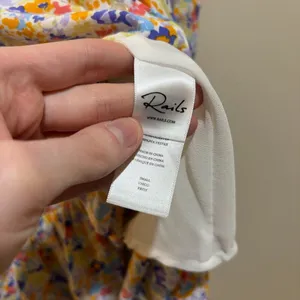 Rails Size S Small Adalyn Midi Dress Papaya Flowers Button Front Sundress thumbnail 13