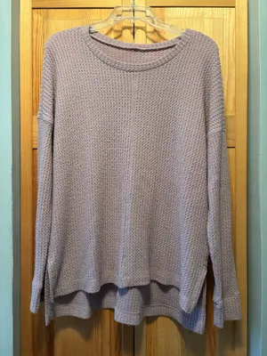 Waffle knit sweater thumbnail 1