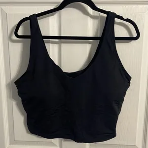 THE GYM PEOPLE Longline Sports Bra Size 2XL Black New With Tags thumbnail 5