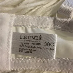 I Lumie Supper Supper Push up size 38C Classic White Padded Bra brand new thumbnail 6