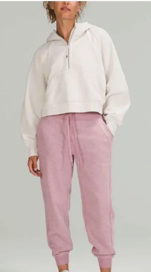 Lululemon Scuba High-Rise Jogger Pant Sz 12 in‎ Heathered Pink Taupe thumbnail 1