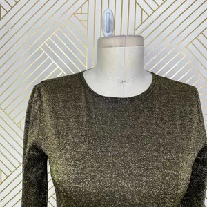 REFORMATION Jupiter Metallic Crop Top‎ In Black Sparkle Size US Small thumbnail 4