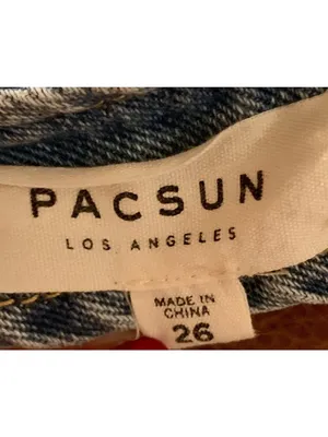 PacSun Denim Jean Zip Summer Short Skirt - Size 26 mini summer vacation preppy thumbnail 3