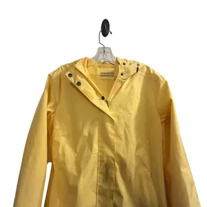 Avalanche Outdoor Supply Company Yellow Hooded Rain Jacket Women's‎ Small thumbnail 3
