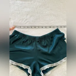 Teal Lace Trim Sleepwear Set size small pajama set thumbnail 6
