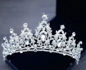 Kamirola Royal Crystal Tiara for Queens and Princesses, Bridal Crown thumbnail 7