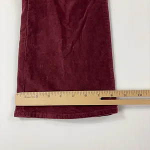 Madewell Cali Demi-Boot Jeans Womens 31 Red Corduroy Mid Rise Bootcut Stretch thumbnail 7