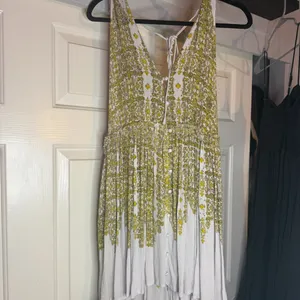 Free People Eloise Mini Dress – Boho Floral Festival Style | Size Large thumbnail 3