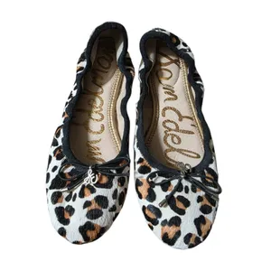 Sam Edelman Flats Women Size 6 Calf Fur Cheetah Chic Boujee Modern Maximalist thumbnail 9