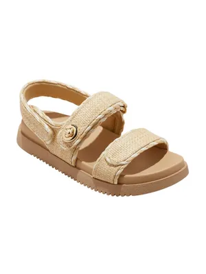 A New Day Womens Tilly Raffia Platform Footbed Sandals 92611752 Tan Brown 6M thumbnail 11