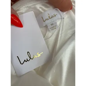 NWT Lulus Choose Your Love White Surplice Sleeveless Dress Wedding Gown Bride 10 thumbnail 9