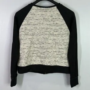 Anthropologie Dolan textured full zip lightweight jacket size medium thumbnail 3