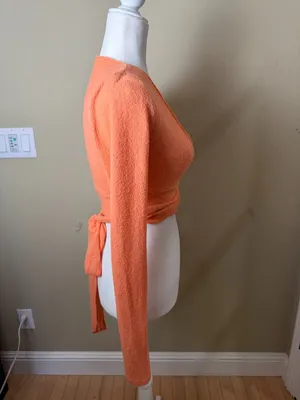 Urban Outfitters Out from Under Super Soft Tie Wrap Sweater Top Size Small thumbnail 6