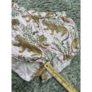 Printfresh Bagheera Pink Leopard Cotton Pajama Sleep Shorts Womens Size XS thumbnail 10
