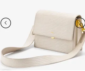 JW PEI Flag Bag in Ivory Lizard thumbnail 1