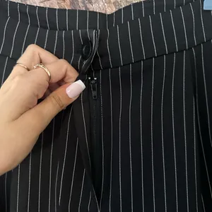 Commense Relaxed Striped Suit Pants Set size large Black thumbnail 4