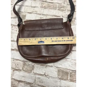 Ladies Vintage Handcrafted Leather‎ Shoulder Bag With Animal Clasp Deer? thumbnail 7