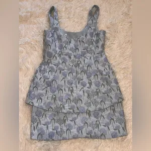 NEW AMANDA UPRICHARD Empire Floral Jacquard Minidress Flores Brocade sz S thumbnail 5