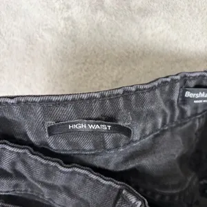 Bershka High Waist Denim Shorts Women's 4 Black Grunge Mall Emo Y2K Whimsygoth thumbnail 10