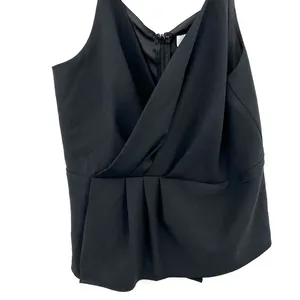 DO+BE size Large black tank‎ top zip up back thumbnail 3