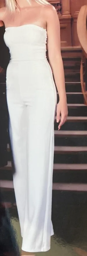 Lulus White Jumpsuit Wide-Leg thumbnail 1