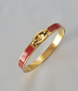 18k gold plated bangle, size 18 thumbnail 1