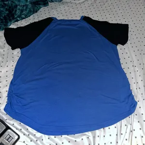 Ekouaer Maternity blue Halloween skeleton baby shirt size large thumbnail 3