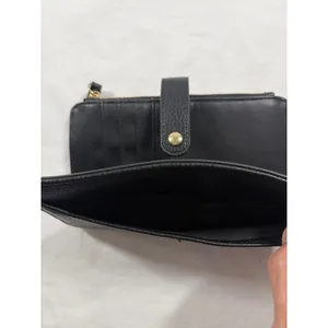 Nanette Lepore Black Pebbled Faux Leather Continental Snap Zip Wallet Clutch thumbnail 10