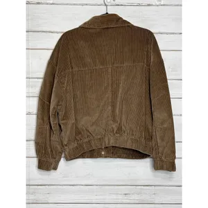 American Eagle Corduroy Bomber Jacket Brown Medium 100% Cotton Relaxed thumbnail 7