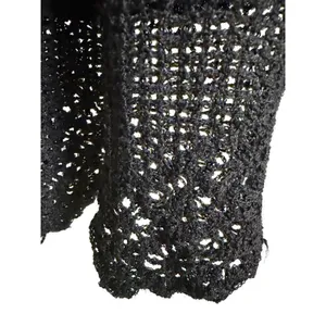 Double D Ranch Black Embroidered Floral Maxi Skirt Lace Hem size Medium thumbnail 4