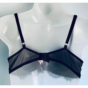 Victoria's Secret Bra Dream Angels Lined Demi 36B Black Lace Whimsigoth thumbnail 3