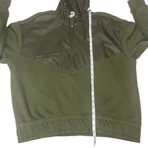 Nike Icon Clash Olive Green Half Zip Hoodie Windbreaker‎ Panel Pullover Sz M thumbnail 10