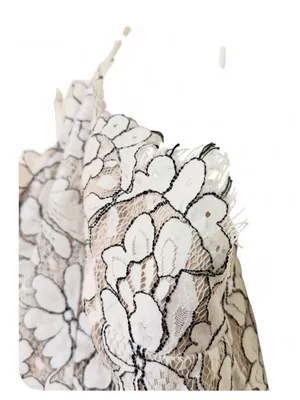 Lulus Women’s Delicate Darling Beige and Ivory Lace Bodycon Mini Dress Size XS thumbnail 9