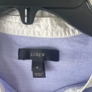J. Crew Size 4 Small Gathered Light‎ Blue Bib Blouse Prarie Mininamlist thumbnail 5