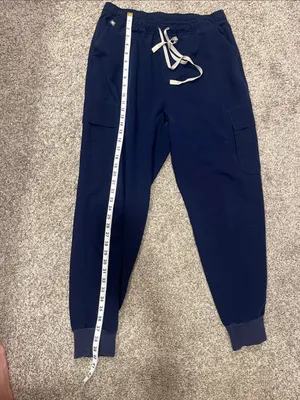 Figs Technical Collection Zamora High Waist Jogger Scrub Pants Navy Blue Size L thumbnail 7