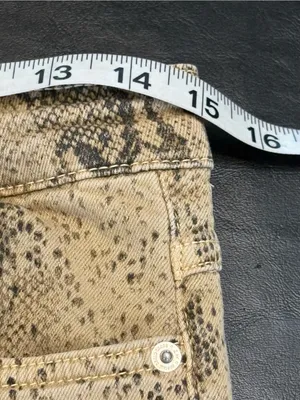 Zara Snake-Print Skinny Jeans size 10 thumbnail 8