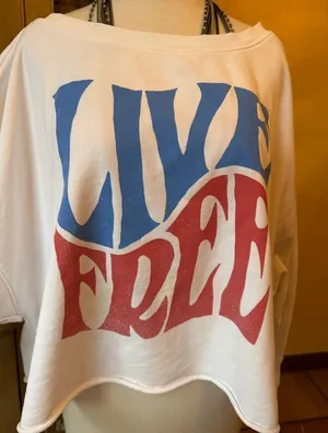 Old Navy Sweatshirt with Livey Free Graphic thumbnail 1
