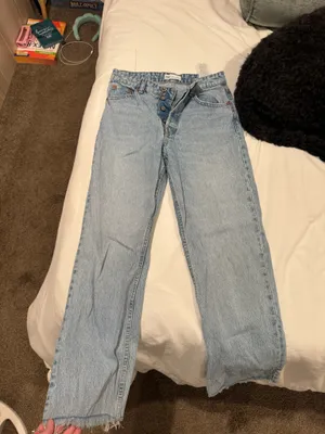 ZARA Straight-Leg Jeans thumbnail 1