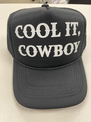 Cool It Cowboy Trucker Hat Black thumbnail 2