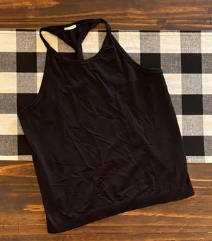 Athleta small limitless tank twist back black thumbnail 1