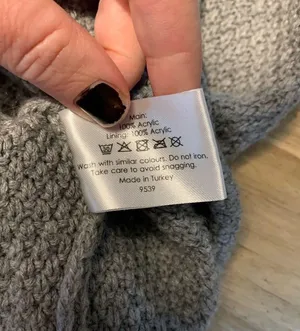 Style Cheat Grey Waffle Knit Sweater M Size M thumbnail 9