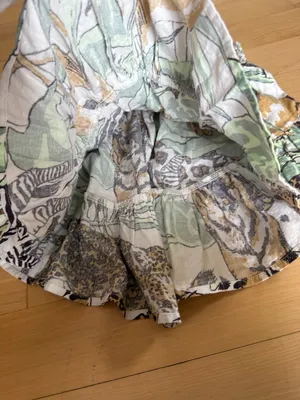 Aerie ruffled mini skirt jungle safari thumbnail 3