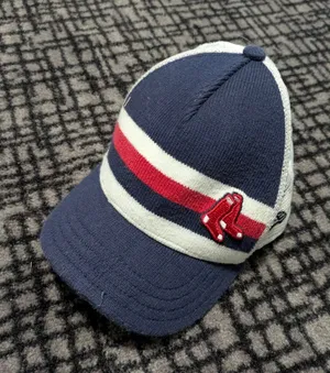 Vintage MLB Boston Red Sox Knit New Era Cap thumbnail 1