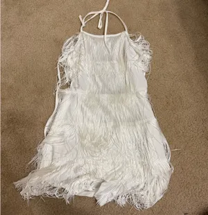 SheIn White tassel dress thumbnail 2