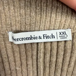 Abercrombie XXL Knit Pants Kathleen Post Ribbed Wide Leg Tan High Rise Cozy NEW thumbnail 7